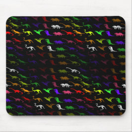 Unusual cool Rainbow Colorful Cute Dinosaur Mousepad
