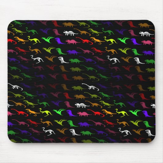 Unusual cool Rainbow Colorful Cute Dinosaur Mousepad (Vorne)