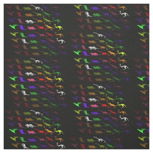 Unusual cool Rainbow Colorful Cute Dinosaur Stoff (Muster)