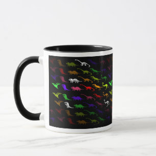 Unusual cool Rainbow Colorful Cute Dinosaur Tasse