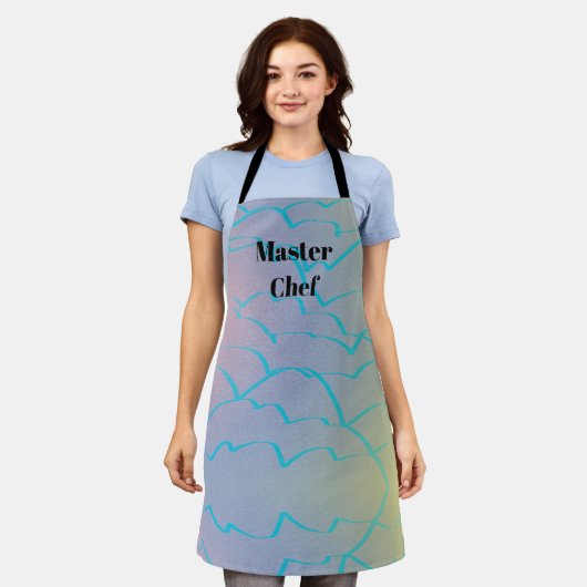 Unusual Trendy Modern Master Chef Schürze (Getragen)