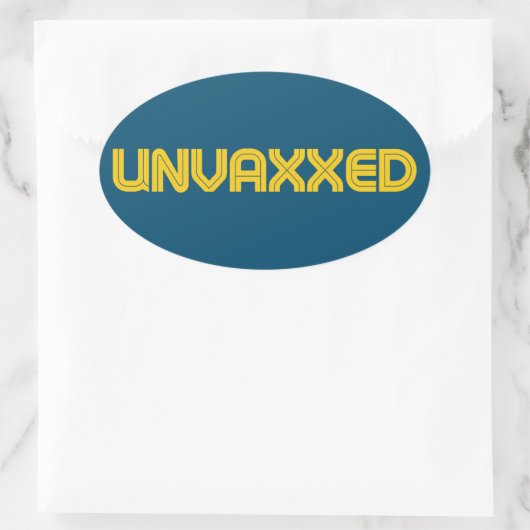 Unvaxierte Labels Ovaler Aufkleber (Tasche)