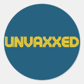 Unvaxierte Labels Runder Aufkleber (Vorderseite)