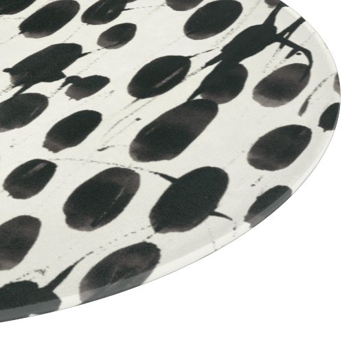 Unveränderliches schwarzes Aquarell I | Schneidebrett (Ecke)