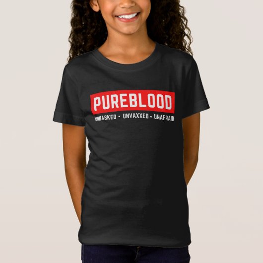 Unverblendet Unvaxxed Unafram Pureblut T-Shirt (Vorderseite)