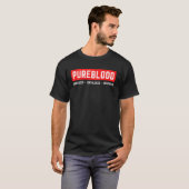 Unverblendet Unvaxxed Unafram Pureblut T-Shirt (Vorne ganz)