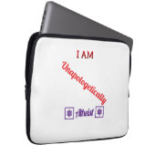 Unverblümt Atheistisch Laptopschutzhülle (Vorne Rechts)