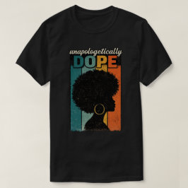 Unverblümt Doppte Afro Retro T-Shirt