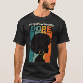 Unverblümt Doppte Afro Retro T-Shirt (Vorderseite)