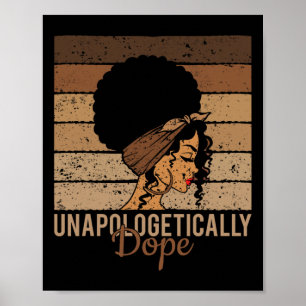 Unverblümt Droge - Schwarze Geschichte Afrikanisch Poster
