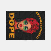Unverblümt Drogen Juneteenth Shirts Frauen Blac Fleecedecke (Vorderseite (Horizontal))