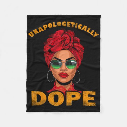 Unverblümt Drogen Juneteenth Shirts Frauen Blac Fleecedecke (Vorderseite)