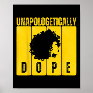Unverblümt Drug Black History Month Afrikanisch Poster