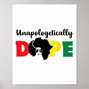 Unverblümt Drug Black History Month Afrikanisch Poster