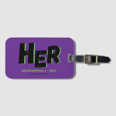 Unverblümt HER Gepäckanhänger (Vorderseite (Horizontal))
