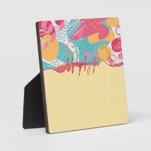 Unverblümt kühne feminine Aussage Fotoplatte