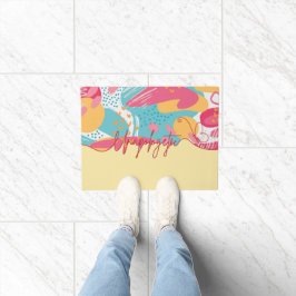 Unverblümt kühne weibliche Aussage Fußmatte