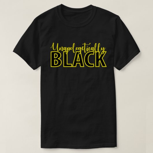 Unverblümt Schwarz T-Shirt (Design vorne)