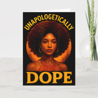 Unverblümt Schwarze Geschichte Afro Melanin Mädche Karte