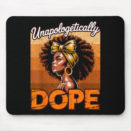 Unverblümt Schwarze Geschichte Junenth Frauen Mädc Mousepad (Vorne)