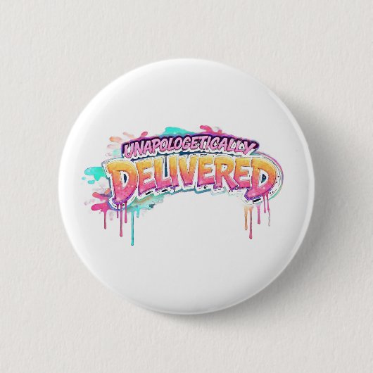 Unverblümt Zugestellt Button (Vorderseite)