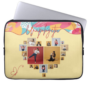 Unverblümte Personalisierte Feminine Fotocollage Laptopschutzhülle