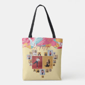 Unverblümte Personalisierte Feminine Fotocollage Tasche (Rückseite)