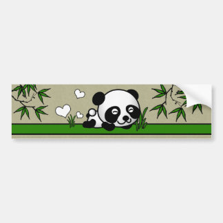 Unverdächtiger Panda Autoaufkleber