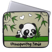 Unverdächtiger Panda Laptopschutzhülle (Vorderseite)