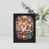 Unverfälschte Liebe Postkarte (Stehend Vorderseite)