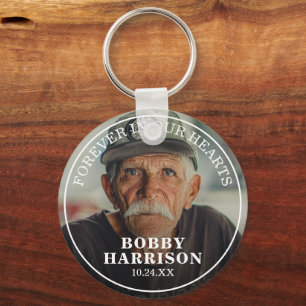 Unvergessen in unseren Herzen   Erinnerungsfoto Schlüsselanhänger