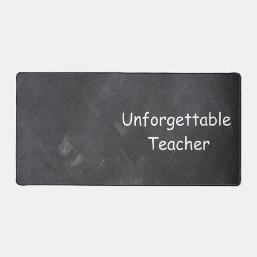 Unvergessliche Chalkboard-Klassendekoration Schreibtischunterlage (Vorderseite)