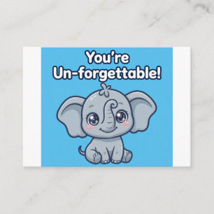 Unvergessliche Lunchbox-Nachricht — Elefant Ermuti Begleitkarte