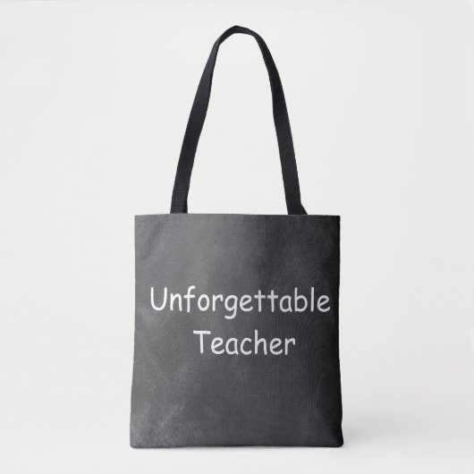 Unvergessliche Teacher Chalkboard Design Geschenk Tasche (Vorderseite)
