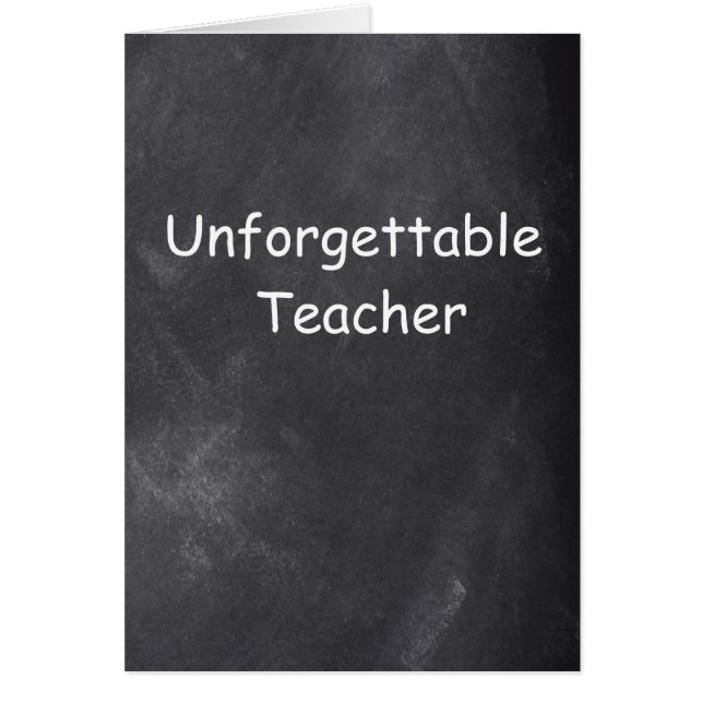 Unvergessliches Chalkboard-Design für Lehrer (Vorne)