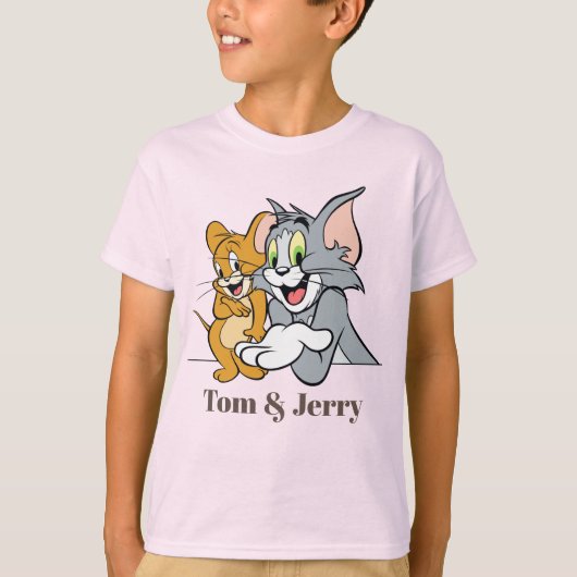 Unvergessliches Duo: Tom und Jerry's Antik T-Shirt (Vorderseite)