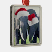 Unvergessliches Elefant-Weihnachten Ornament Aus Metall (Rechts)