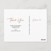 Unverkennbar | Imitats Rose Gold Wedding Foto Viel Postkarte (Rückseite)