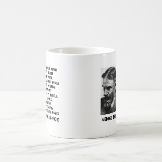 Unvernünftiger Frauen-Fortschritt G.B. Shaw Quote Kaffeetasse (Mittel)
