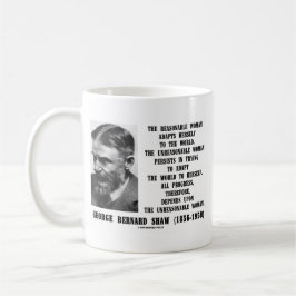 Unvernünftiger Frauen-Fortschritt G.B. Shaw Quote Kaffeetasse