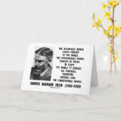 Unvernünftiger Frauen-Fortschritt G.B. Shaw Quote Karte (Gelbe Blume)