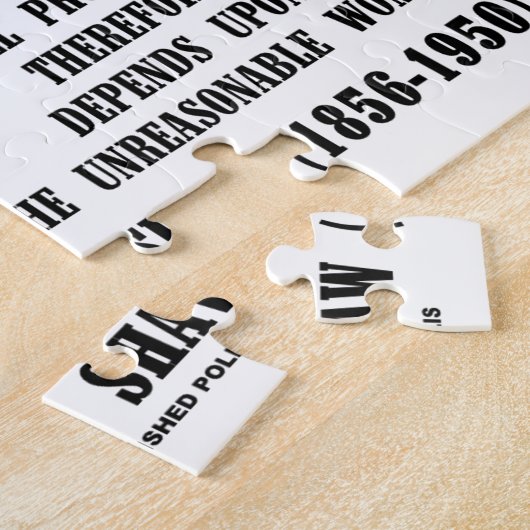 Unvernünftiger Frauen-Fortschritt G.B. Shaw Quote Puzzle (Seite)