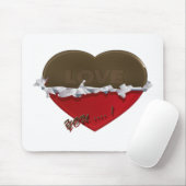 unverpackte Schokoladenherz-Liebe Mousepad (Mit Mouse)