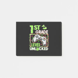 Unverriegelte 1. Stufe Post-it Klebezettel