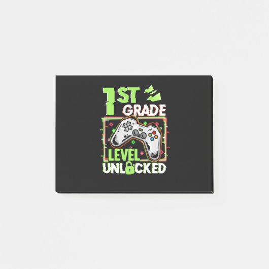 Unverriegelte 1. Stufe Post-it Klebezettel (Vorderseite)