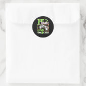 Unverriegelte 1. Stufe Runder Aufkleber (Tasche)