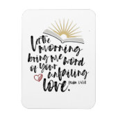 UNVERSACHTE LIEBE Psalm Bibelschrift Küche Magnet (Vertikal)