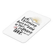 UNVERSACHTE LIEBE Psalm Bibelschrift Küche Magnet (Linke Seite)