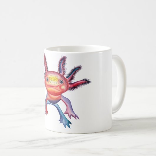 Unverschämte Axolotlentwurfs-Tasse Kaffeetasse (VorderseiteRechts)