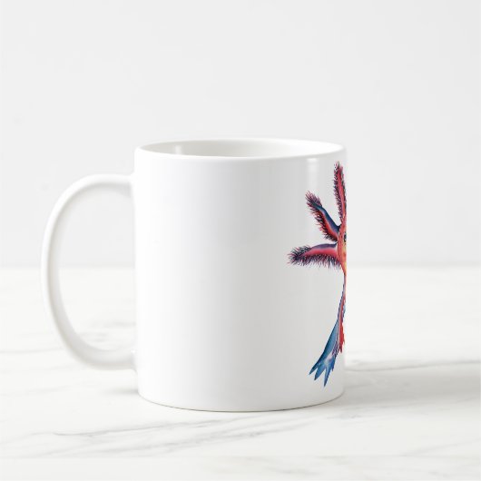 Unverschämte Axolotlentwurfs-Tasse Kaffeetasse (Links)